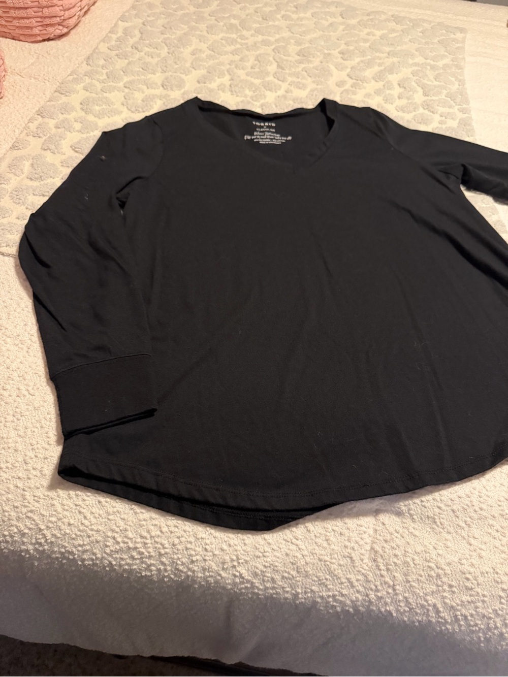 torrid Black V-Neck Classic Fit Top